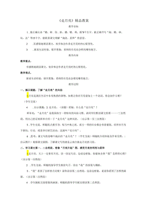 《走月亮》精品教案.docx