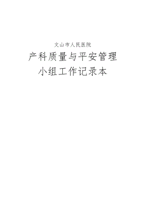04-科室质量与安全管理小组工作记录本.docx