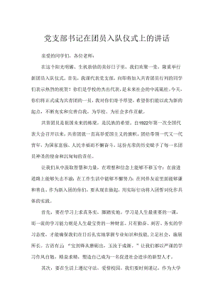 党支部书记在团员入队仪式上的讲话.docx