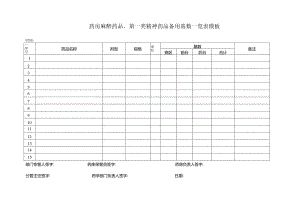 ____药房麻醉药品、第一类精神药品备用基数一览表模板.docx