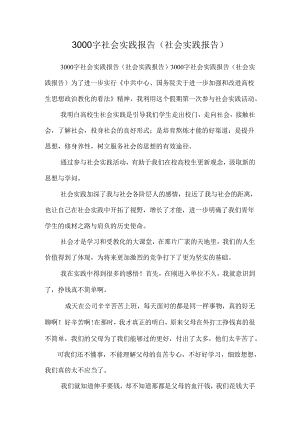 3000字社会实践报告(社会实践报告).docx