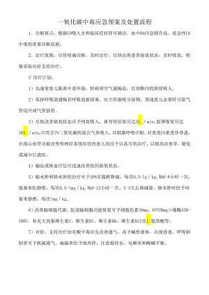 一氧化碳中毒应急预案及处置流程.docx
