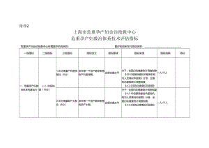 上海市危重孕产妇会诊抢救中心 危重孕产妇救治体系技术评估指标.docx