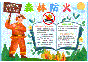 森林防火 人人有责 电子版手抄小报（A4版附线稿）.docx