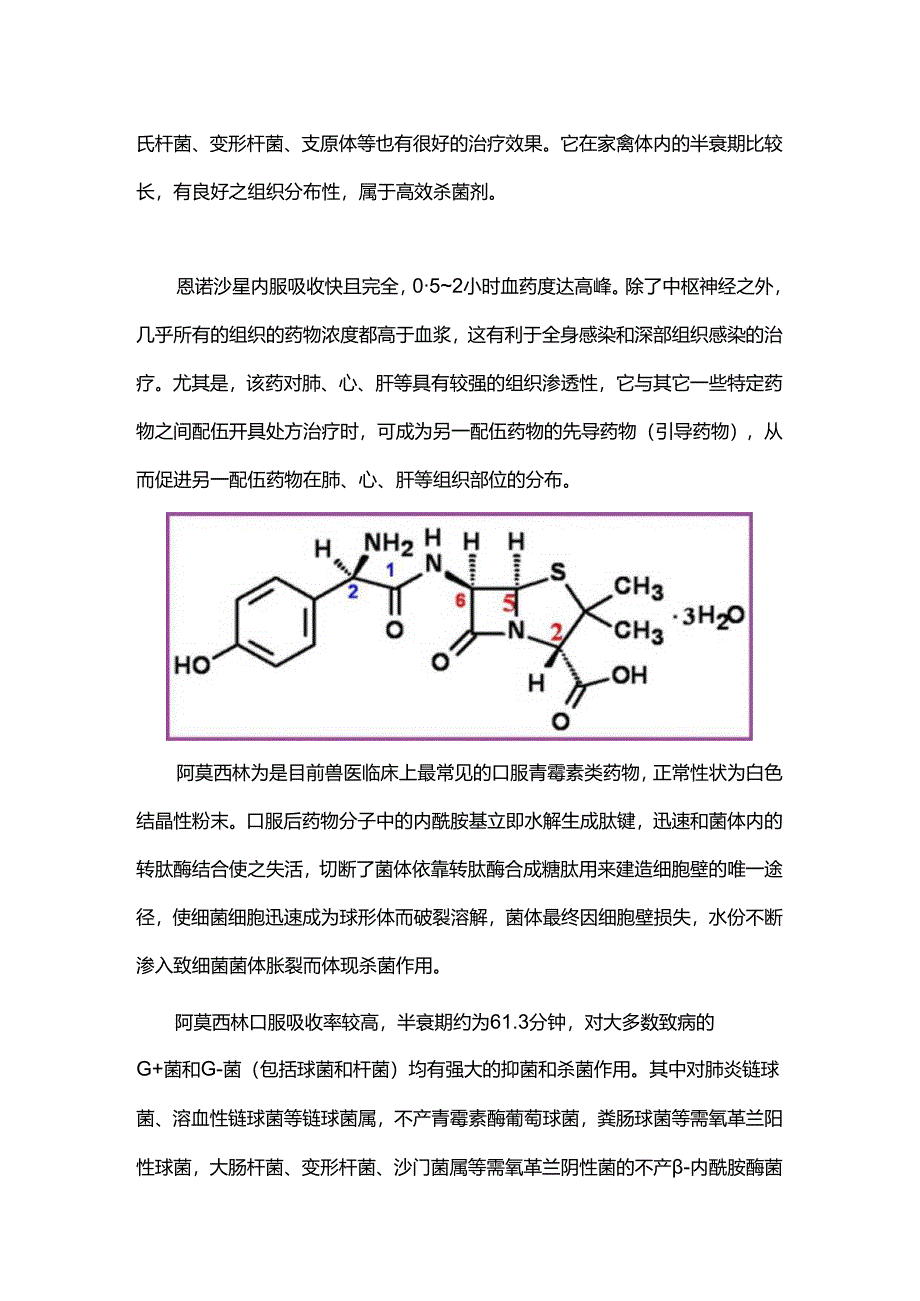 “恩诺沙星+阿莫西林”两药联合使用的技术点.docx_第2页