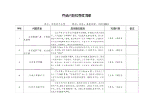 党员问题和整改清单.docx