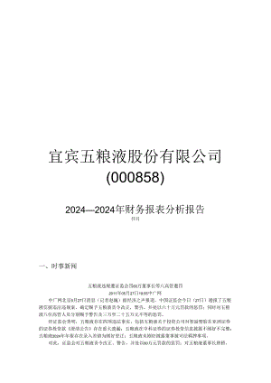 五粮液2024—2024财务报表分析报告.docx