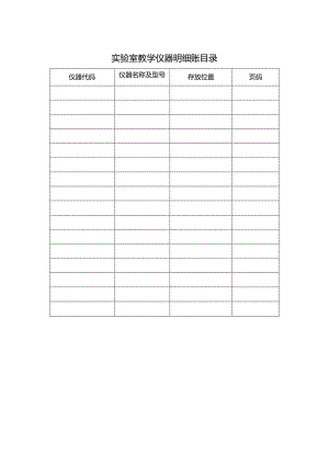 实验室教学仪器明细账目录表.docx