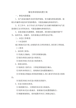 触电事故现场处置方案.docx