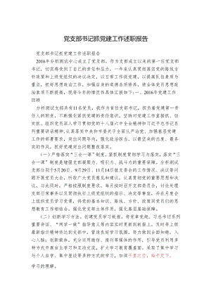 党支部书记抓党建工作述职报告.docx