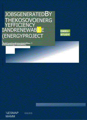 世界银行-科索沃能源效率和可再生能源项目创造的就业机会：清洁能源转型创造就业机会的潜力（英）-202.docx