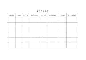 道路劝导点信息统计表.docx