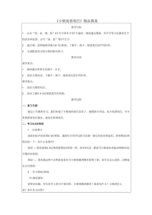 《小壁虎借尾巴》精品教案.docx