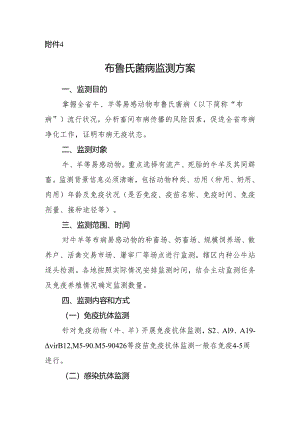 布鲁氏菌病监测方案.docx