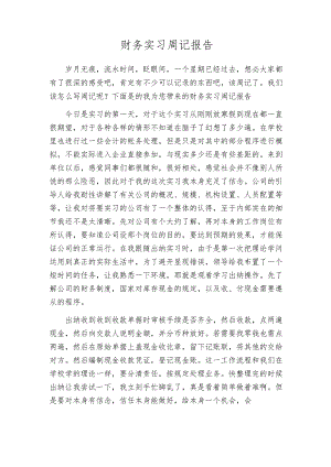 财务实习周记报告.docx
