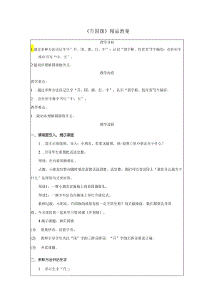 《升国旗》精品教案.docx