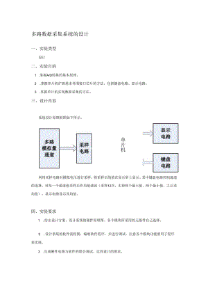 多路数据采集实验.docx