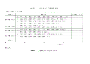 2020年度项目安全绩效考核表（17页）.docx