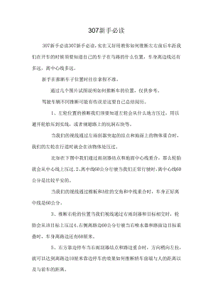 307新手必读.docx