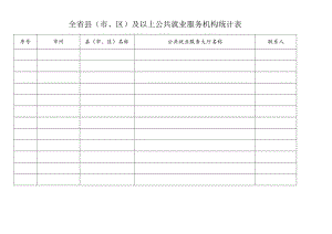 全省县（市、区）及以上公共就业服务机构统计表.docx