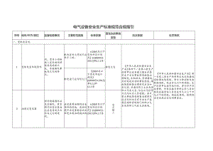 电气设备安全生产标准规范合规指引.docx