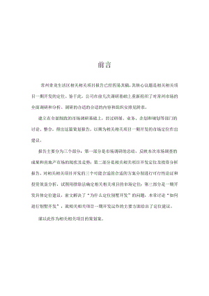 X生活区项目策划方案.docx