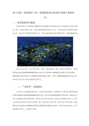一级园路地基注浆加固+混凝土搭板技术应用.docx