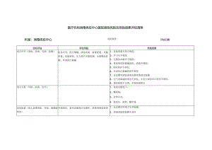 医疗机构消毒供应中心医院感染风险及危险因素评估清单.docx