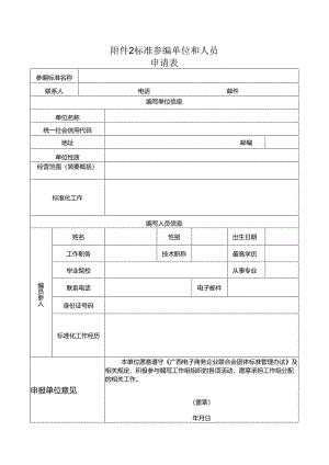 附件2：标准参编单位和人员申请表.docx