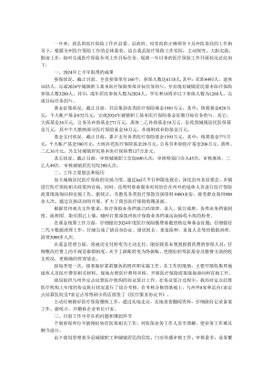 医保局2024年工作总结及2024工作安排.docx