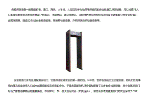 安检设备及其应用技术发展模板.docx