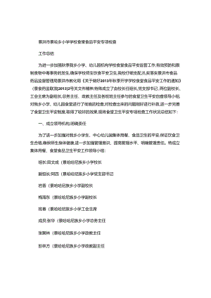 2、景哈乡小学食堂食品安全专项检查工作总结..docx