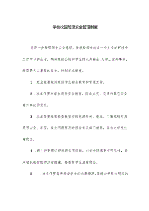 学校校园班级安全管理制度.docx