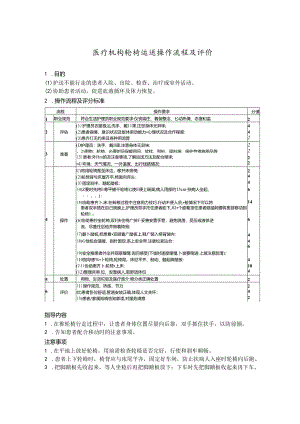 医疗机构轮椅运送操作流程及评价.docx