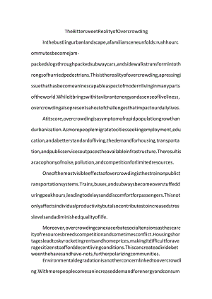 overcrowding作文.docx