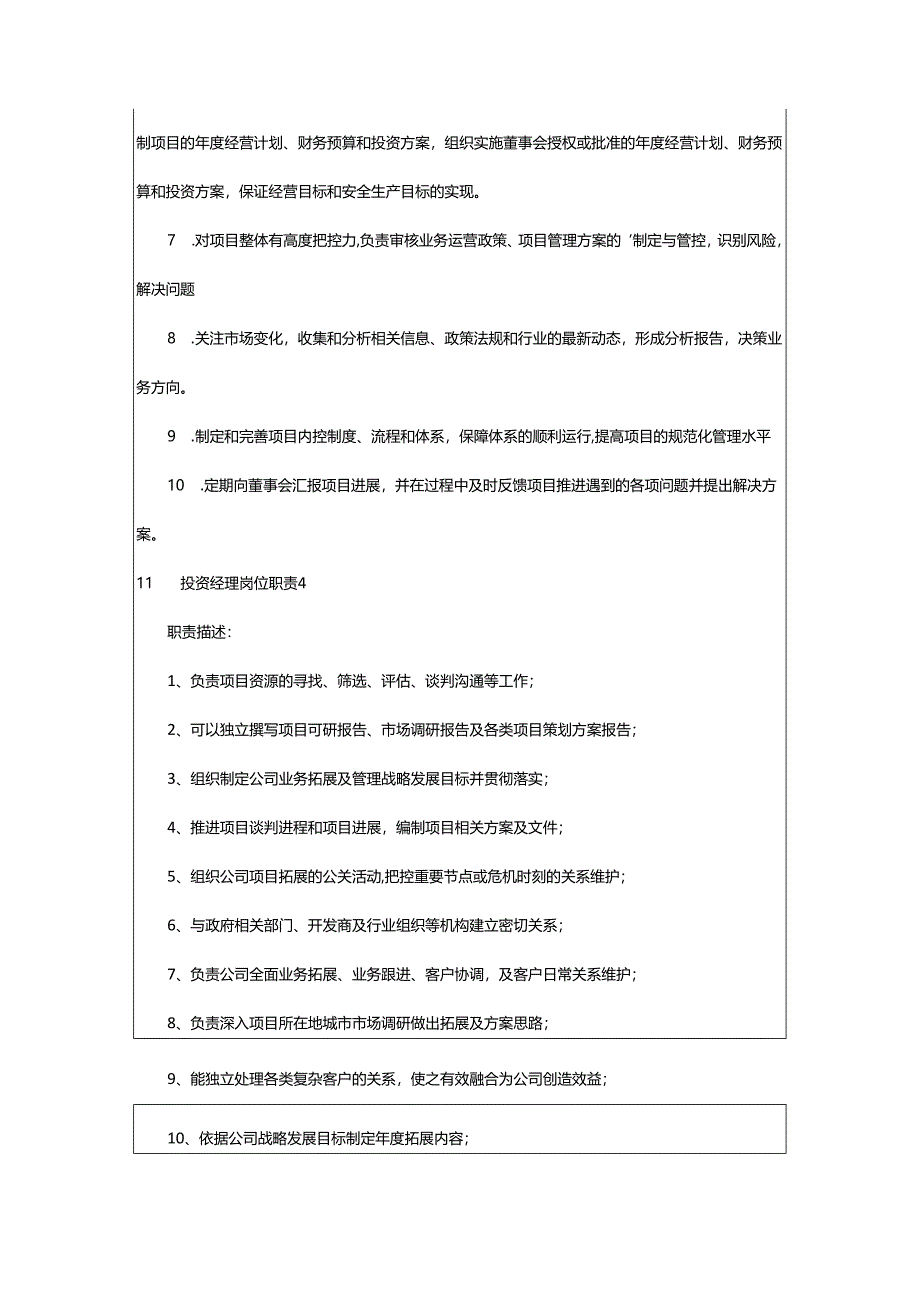 2024年项目投资经理岗位职责.docx_第3页