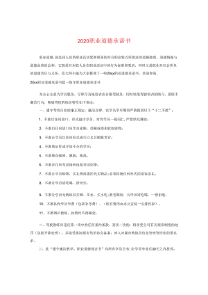 2024职业道德承诺书.docx