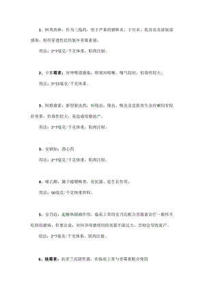 30种兽药应用猪病用药大合集.docx