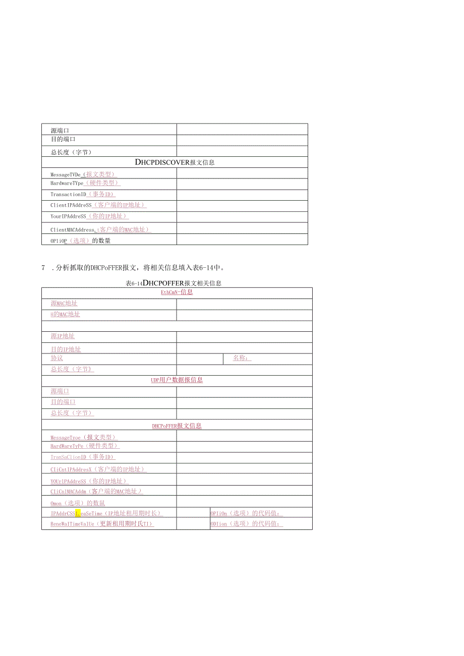 计算机网络实验指导----基于华为平台 实验报告 实验6.4.1 DHCP服务器配置与分析.docx_第2页