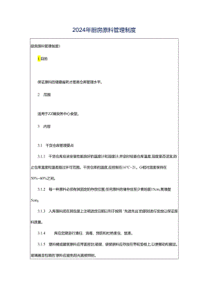 2024年厨房原料管理制度.docx