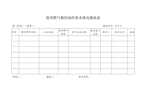 使用燃气餐饮场所基本情况摸底表.docx