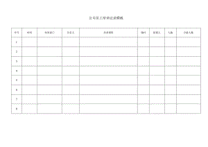 ____公司员工培训记录模板.docx