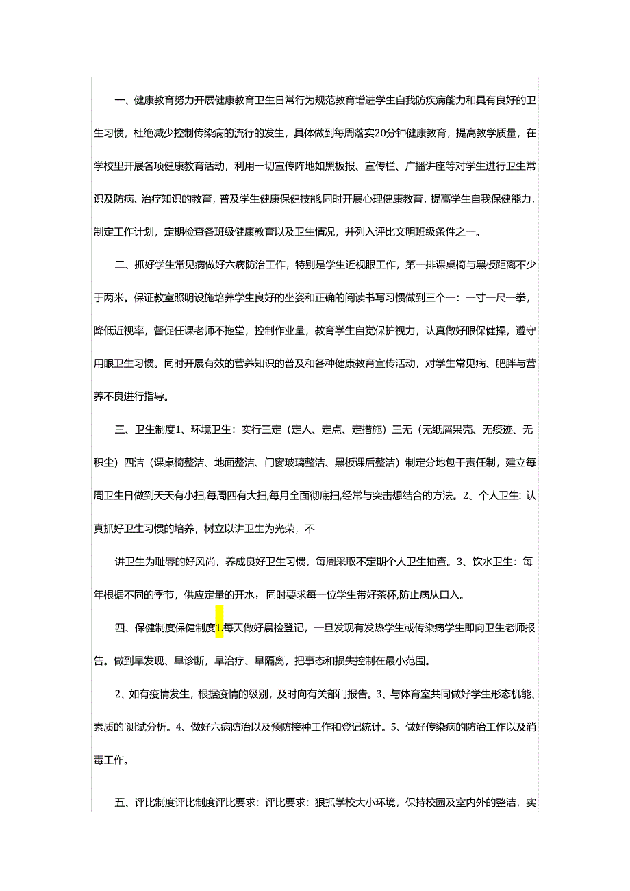 2024年学校学生卫生保健规章制度条款.docx_第2页