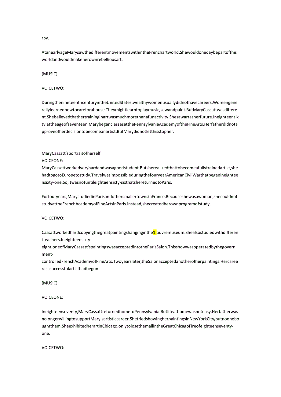 美国名人 画家 玛丽·卡萨特.docx_第2页