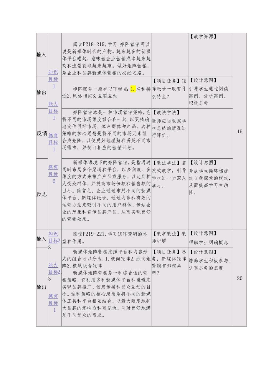 《新媒体营销与运营 （慕课版）》 教案 （44）新媒体时代的矩阵营销（1）认识矩阵营销.docx_第3页