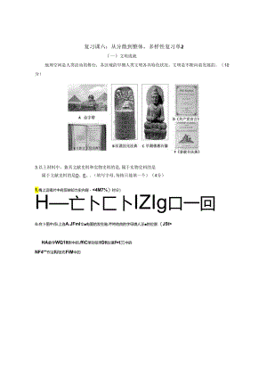 复习课六：从分散到整体多样性 复习单2.docx