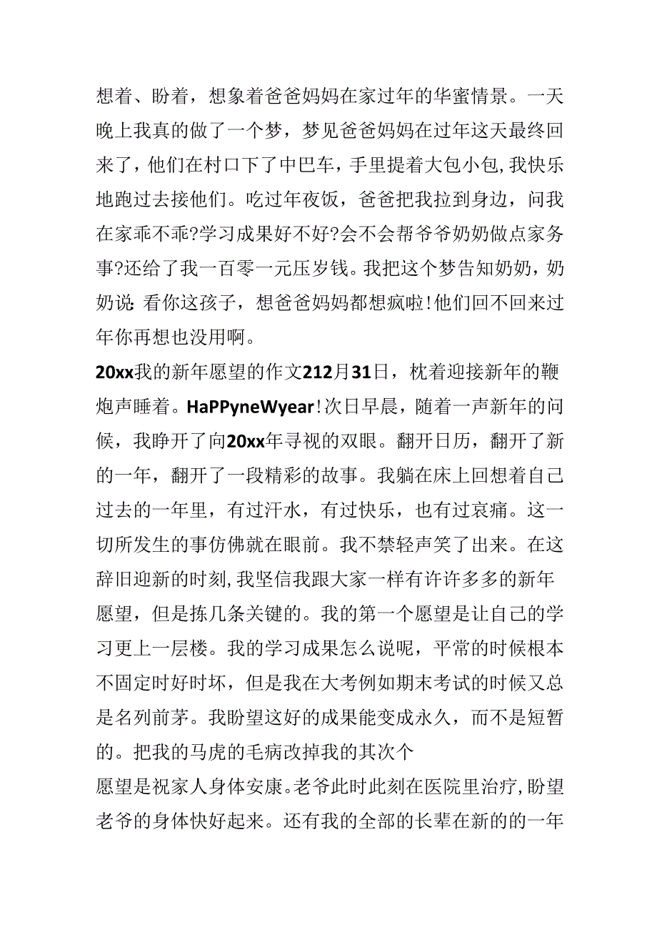 20xx我的新年愿望的作文优秀范文.docx_第2页