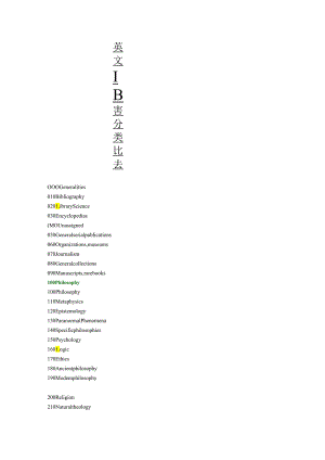 英文图书分类法.docx