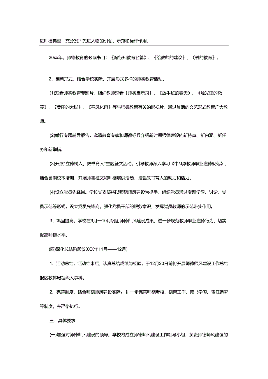 2024年小学师德师风建设工作方案.docx_第3页