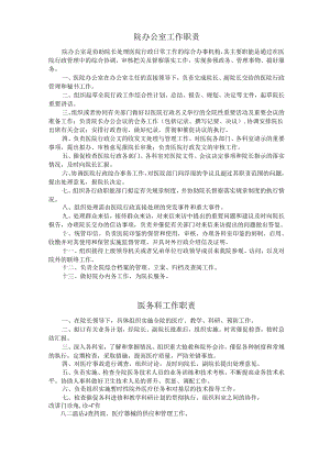 医院各科室工作职责.docx